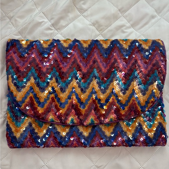 MULTICOLOR CLUTCH ENVELOPE - Picture 1 of 3